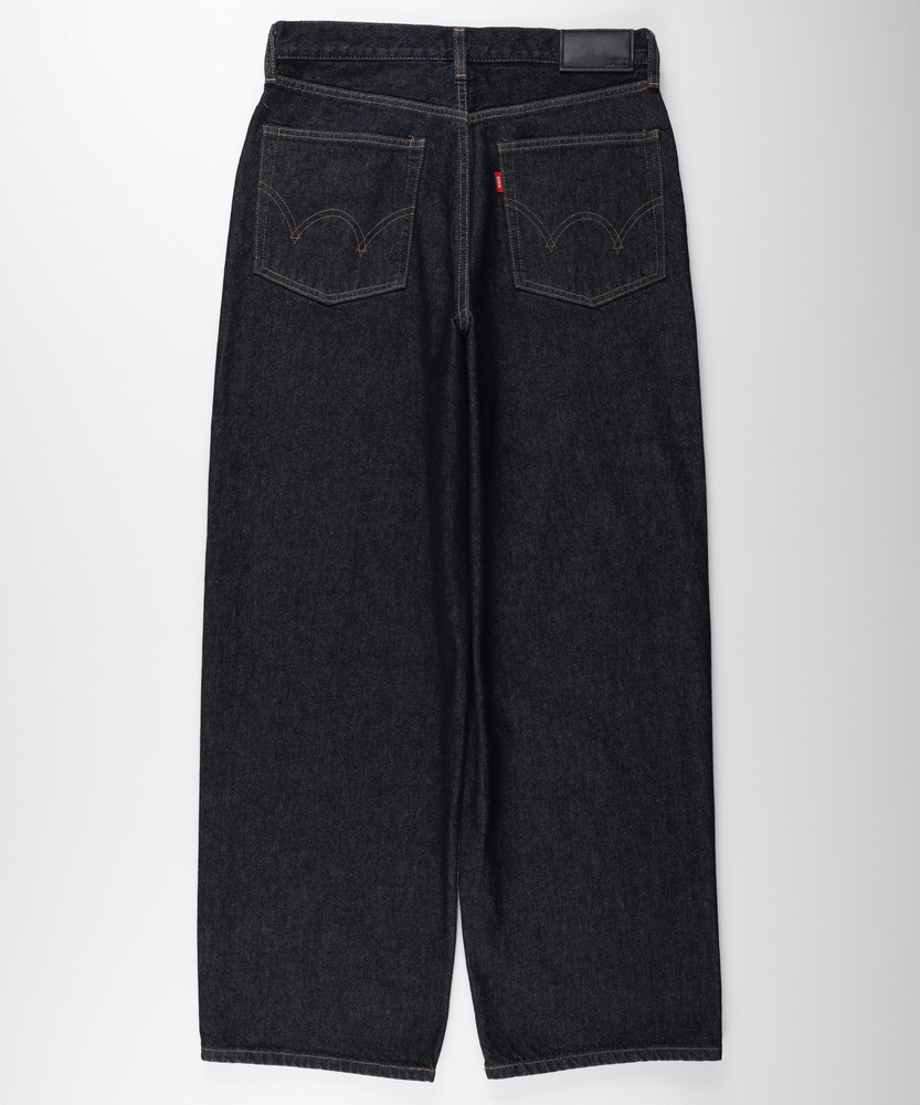 ワイドストレートパンツ【自宅で試着、返品送料無料】(S 濃色