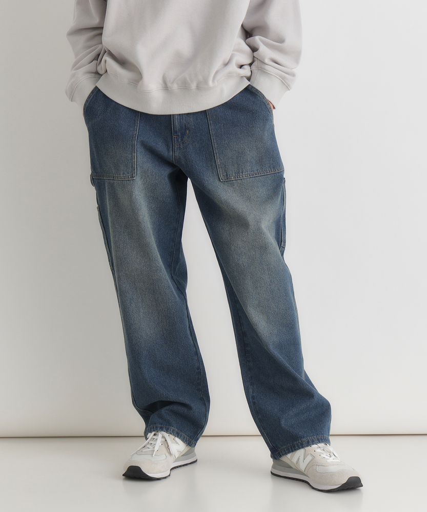 デニムペインターパンツ【自宅で試着、返品送料無料】