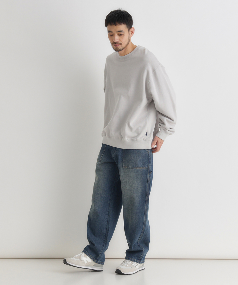 デニムペインターパンツ【自宅で試着、返品送料無料】(S 中濃加工色