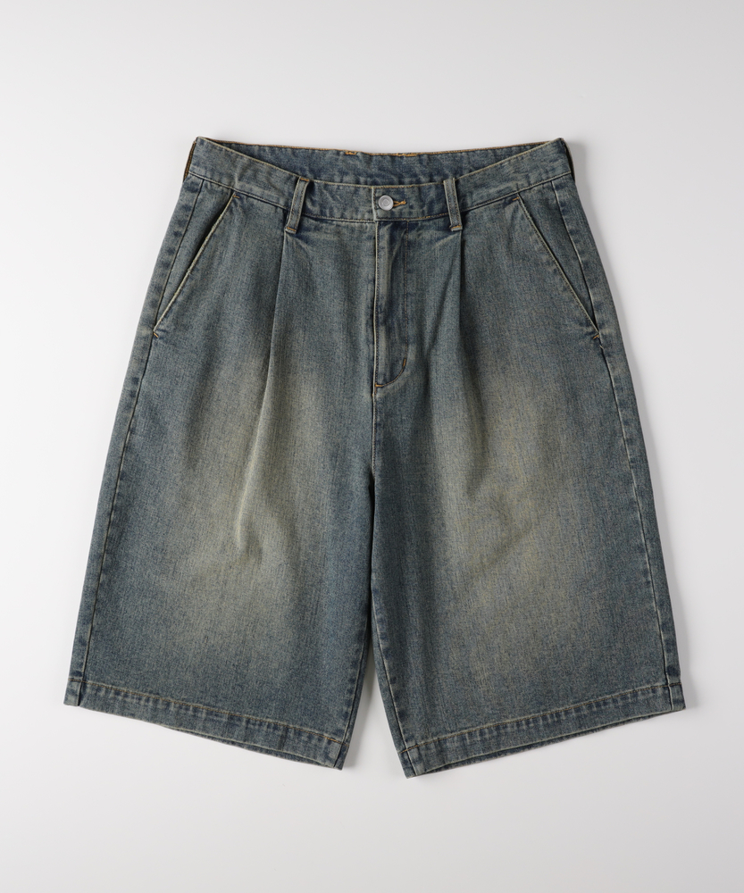 デニムイージーショートパンツ