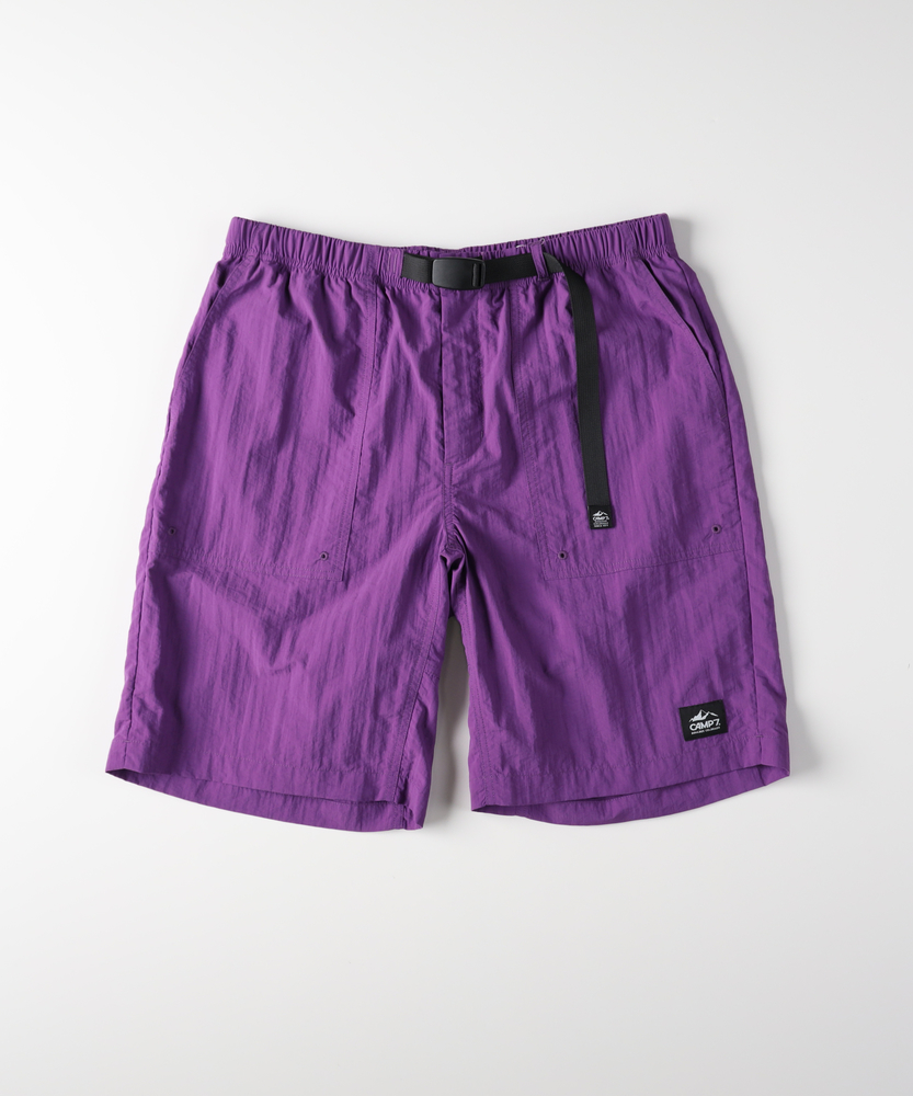 ナイロンベルト付きショートパンツ