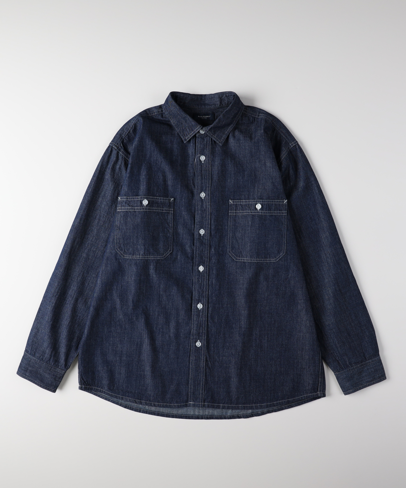 デニムロングスリーブシャツ(S 淡加工色): トップス｜Right-on公式