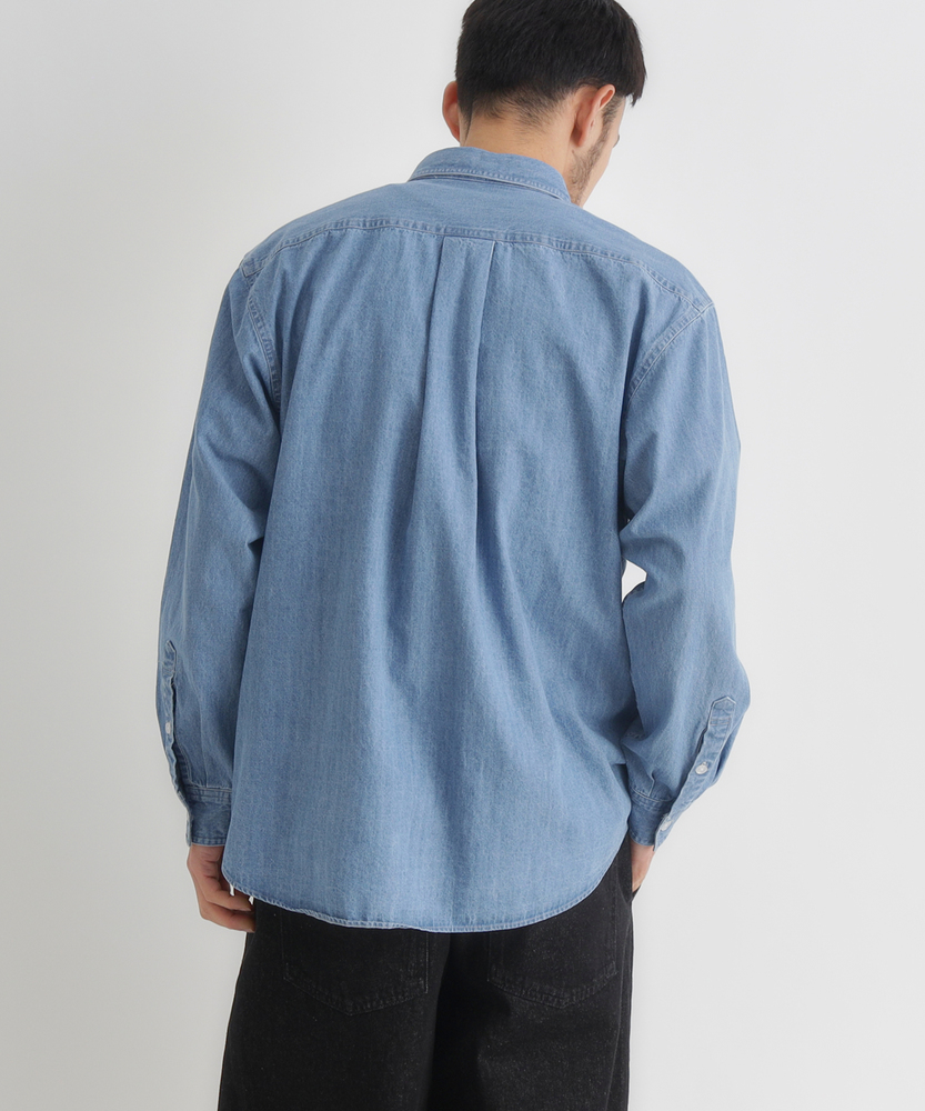 デニムロングスリーブシャツ(S 淡加工色): トップス｜Right-on公式