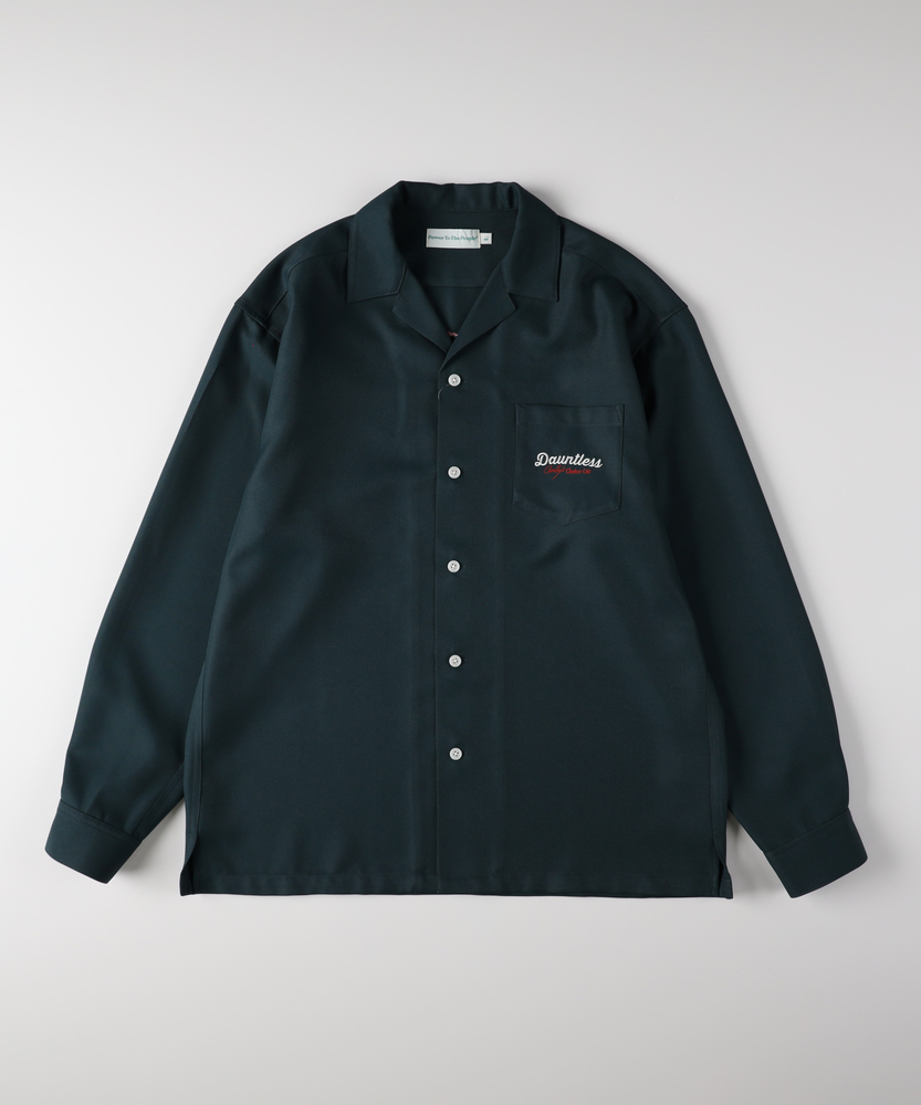 バック刺繍長袖シャツ(S グリーン): トップス｜Right-on公式オンライン