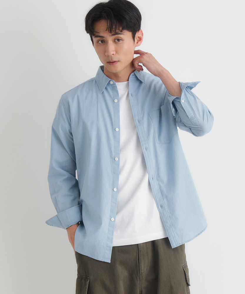 綿麻長袖シャツ