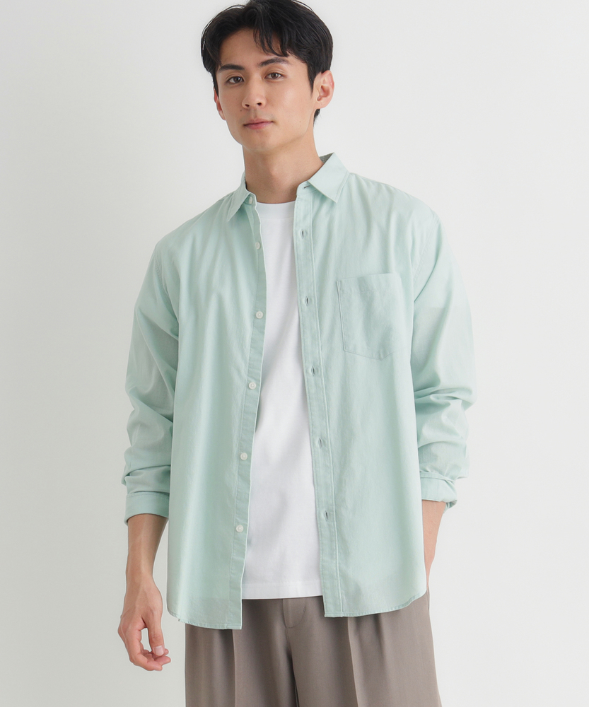 綿麻長袖シャツ