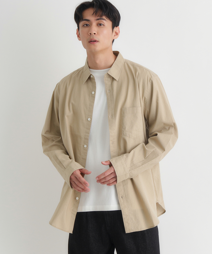 綿麻長袖シャツ