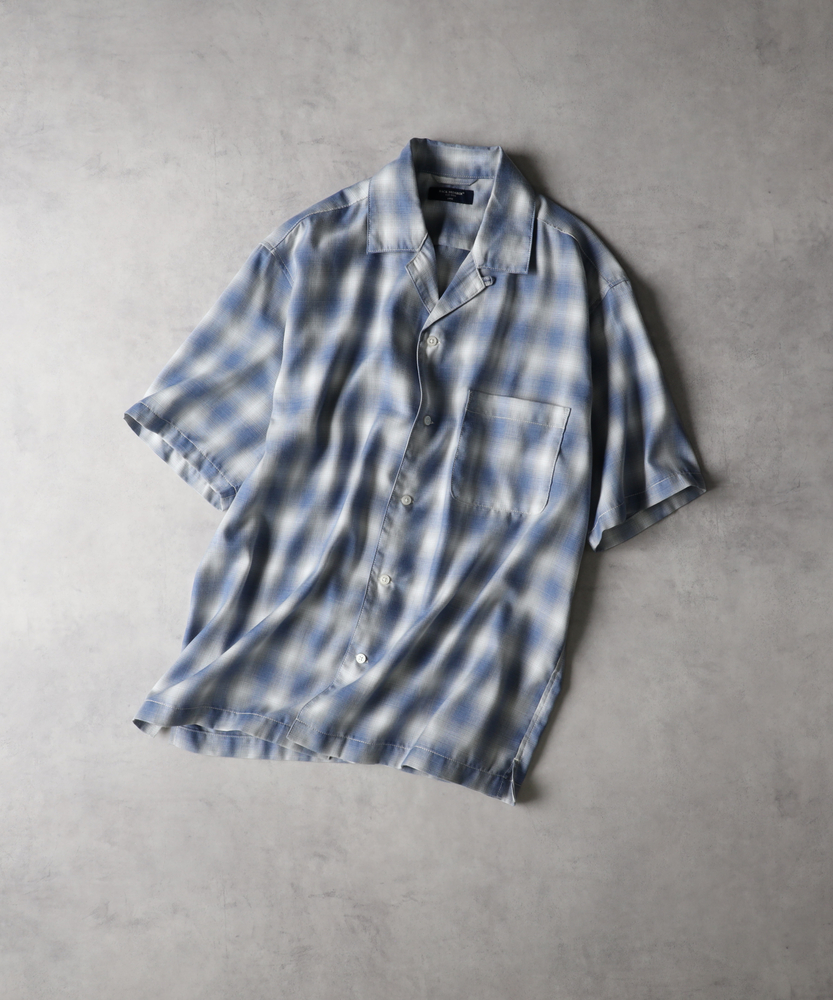 BLUE LABEL 半袖シャツ 黒/チェック 新品タグ付・定価25 300円】 ブラックレーベルクレストブリッジ