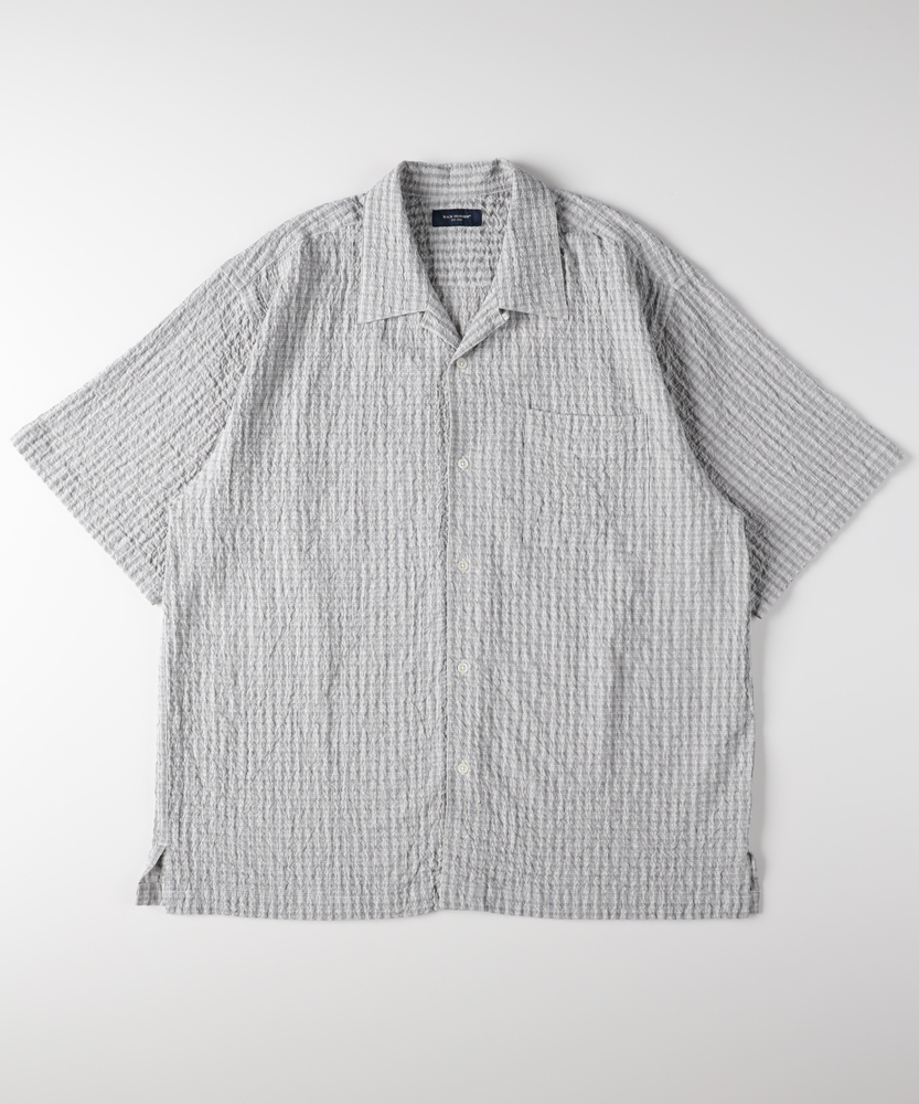 サッカーチェック半袖シャツ/セットアップ対応