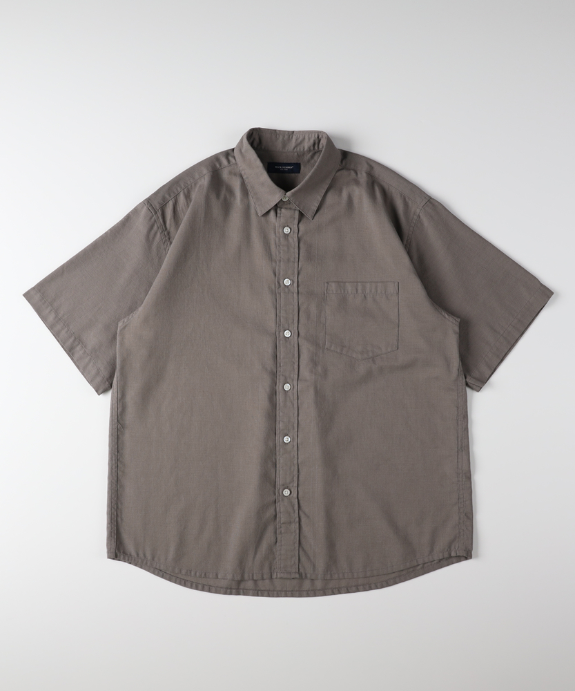 カラミ織り半袖シャツ