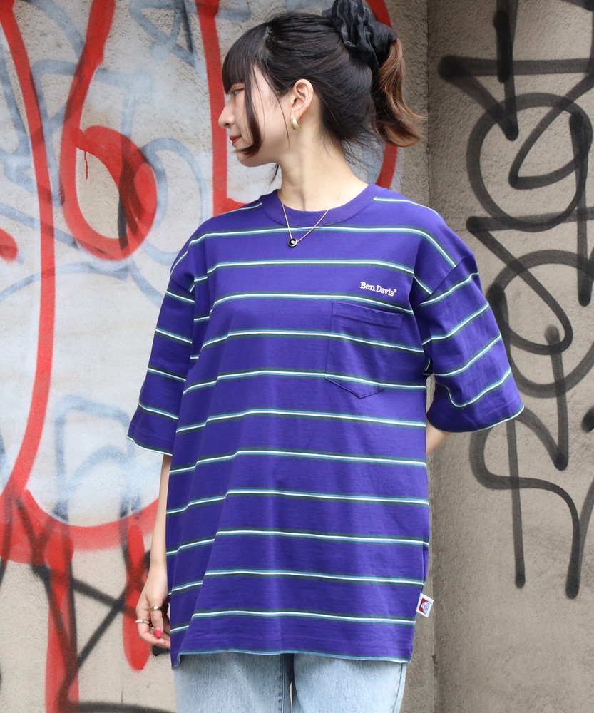Tシャツ Tシャツ マルチボーダーｔシャツ 限定価格セール