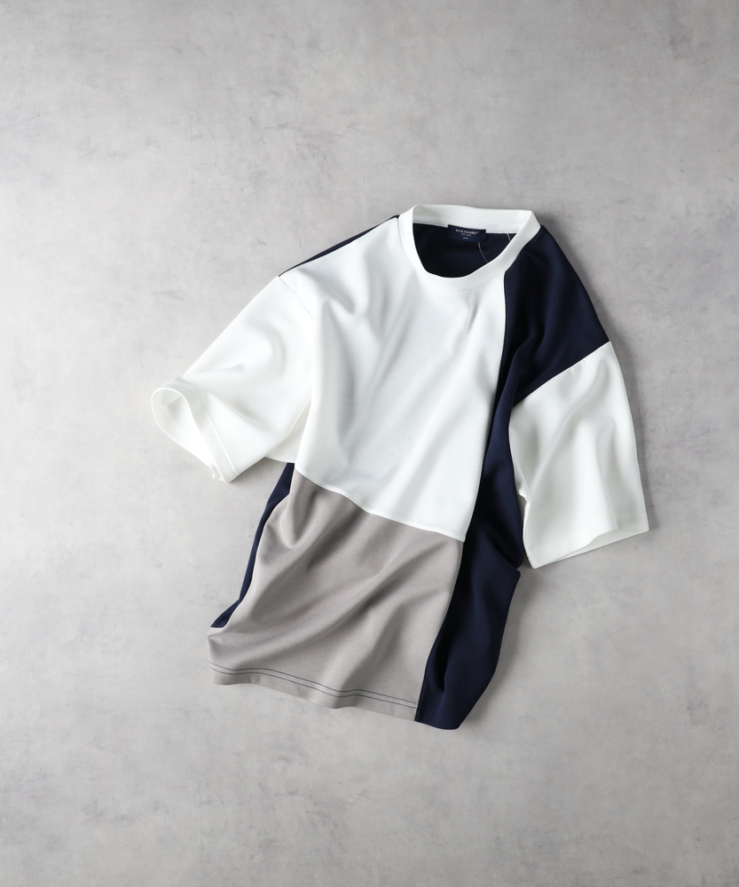 BACK NUMBER ボードシャツ 全3色新品タグ付きM 3色切替Tシャツ(M ベージュ): トップス|Right-on公式