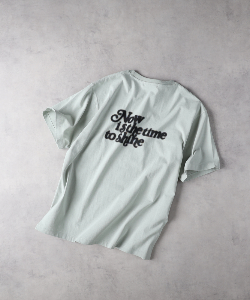 ぼかしプリント＆刺繍Tシャツ（WEB限定価格 9/3～9/8）(M
