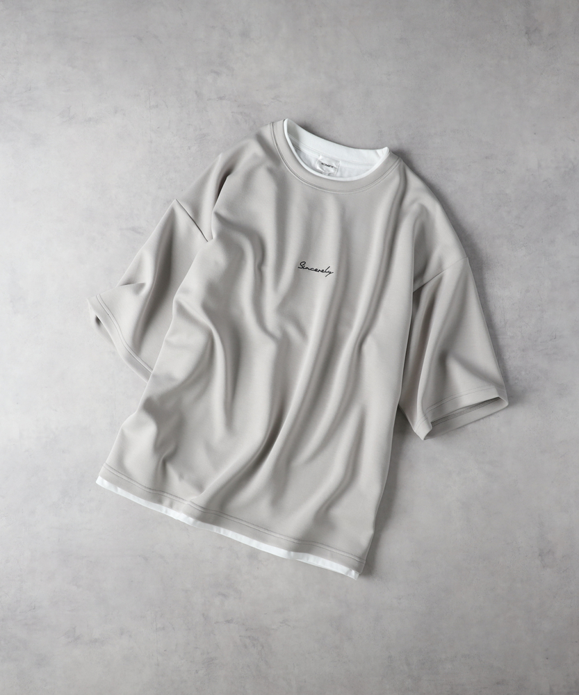 即購入⭕️ フェイクレイヤードTシャツ(M ブルー): トップス｜Right-on公式