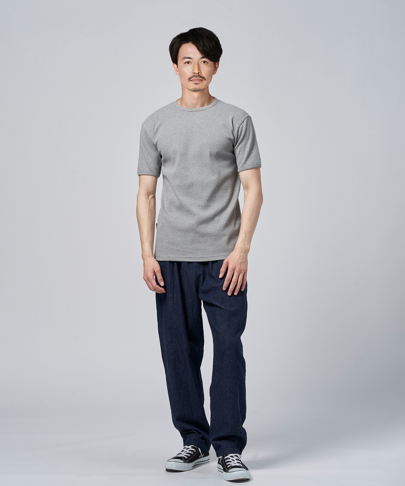 ミニワッフルクルーTシャツ(S ホワイト): トップス｜Right-on