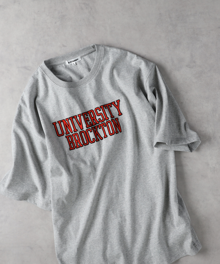 ジプソフィア College Logo Tee グレー赤logo 新品未使用 BEAMS T（ビームスT）TACOMA FUJI RECORDS / HOT DOG COLLEGE