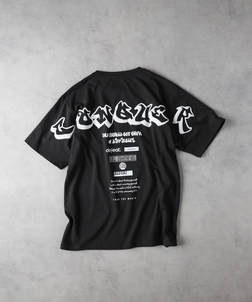 発砲バックプリントTシャツ（WEB限定価格 9/17～9/23）(M