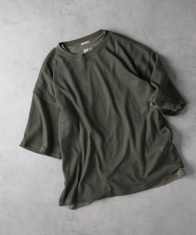 tシャツ 透かし編み パッチワーク Tシャツ レディース uricca お盆セール！1611円 クーポンで☆ トップス レディース
