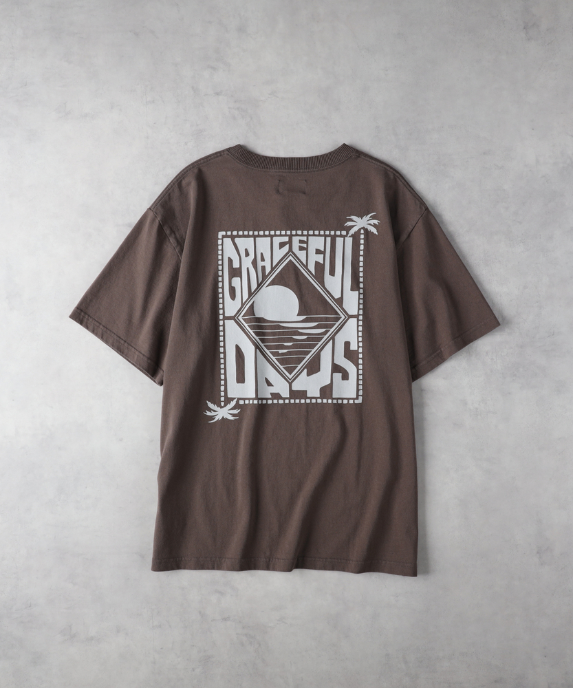 MSGM Tシャツ パームツリー バックプリント 3440MM193-237002-99 MSGM エムエスジーエム Tシャツ パームツリーロゴ バック