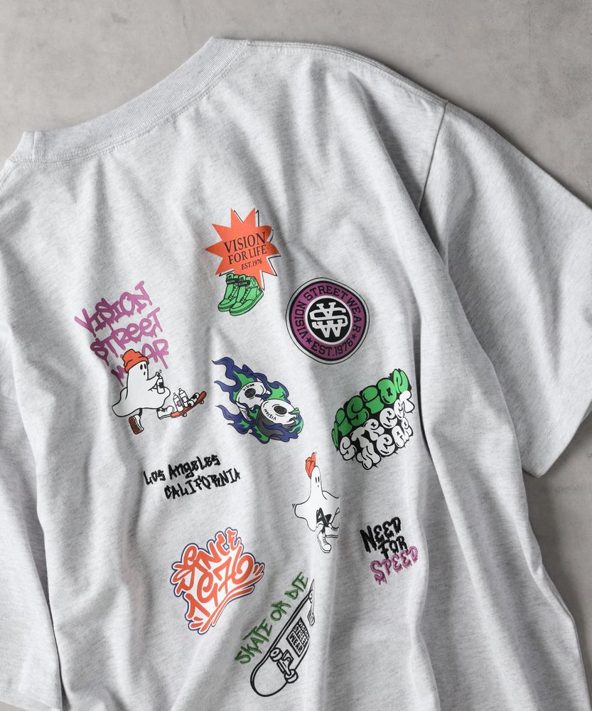 タイムセール！　FONTANAGRANDE　 プリントシャツ ゴーストプリントTシャツ(M ホワイト): トップス｜Right-on公式