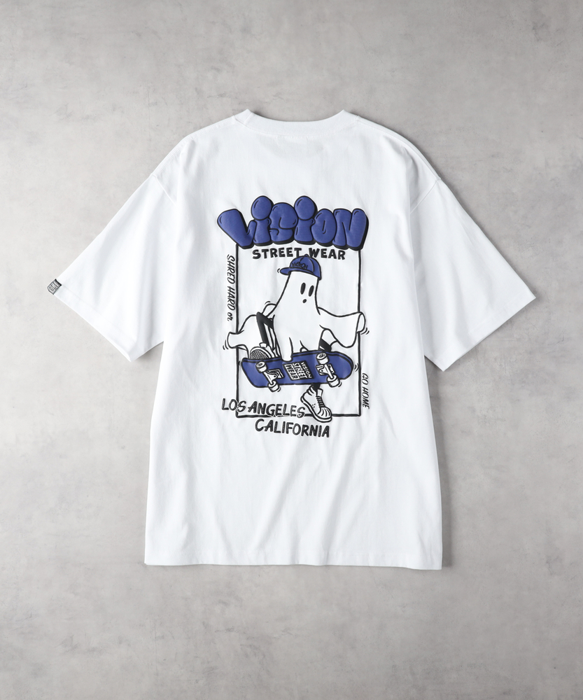 タイムセール！　FONTANAGRANDE　 プリントシャツ ゴーストプリントTシャツ(M ホワイト): トップス｜Right-on公式