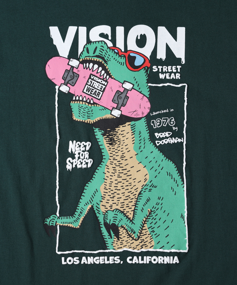 カラフルプリント 緑色 半袖Tシャツ 楽天市場】全2色 S~3XL展開 トップス カットソー Tシャツ