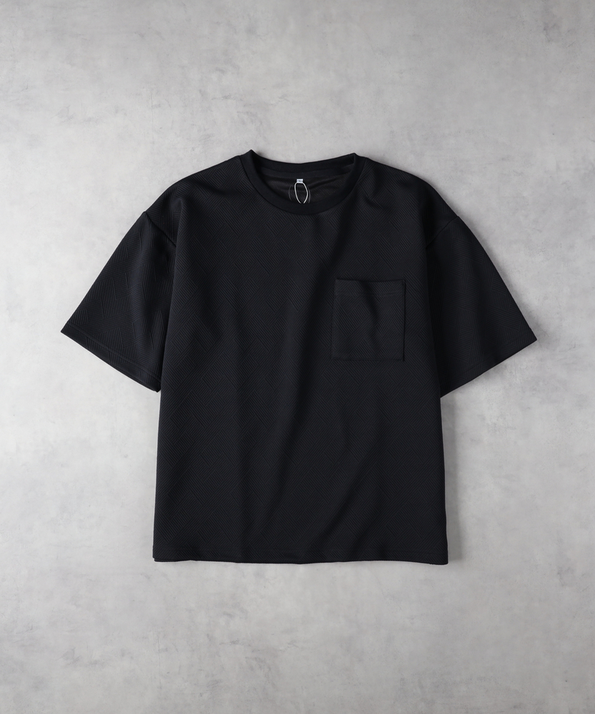 フクレジャガードポケット付きTシャツ(M ライトグレー