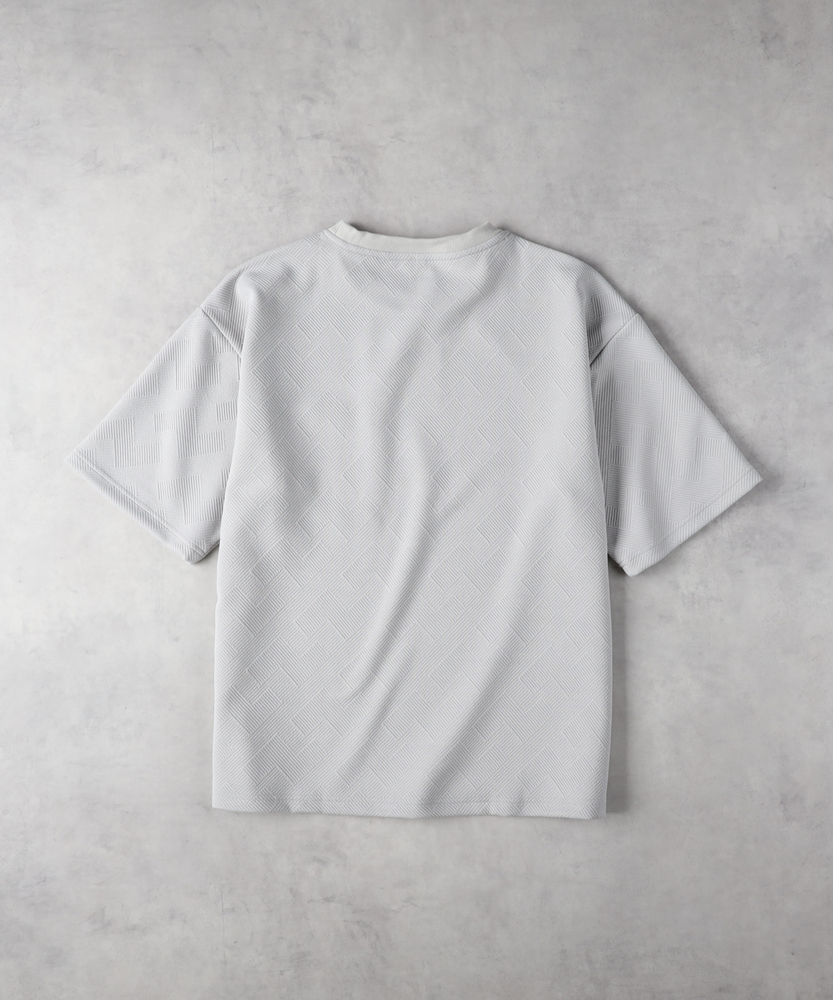 フクレジャガードポケット付きTシャツ(M ライトグレー
