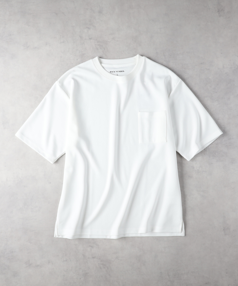 接触冷感】胸ポケット半袖Tシャツ(M ライトグレー): トップス