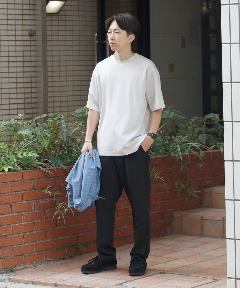 ベア天シルケットグレース加工 半袖ハイネックカットソー PING tシャツ 「PING APPAREL」ベア天竺/メッシュ半袖ハイネック