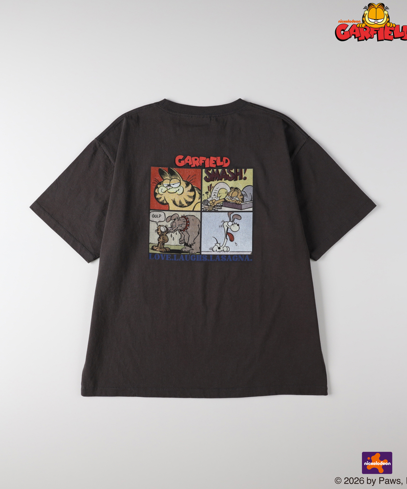 3月上旬販売予定】【GARFIELD】グラフィックプリントTシャツ(S