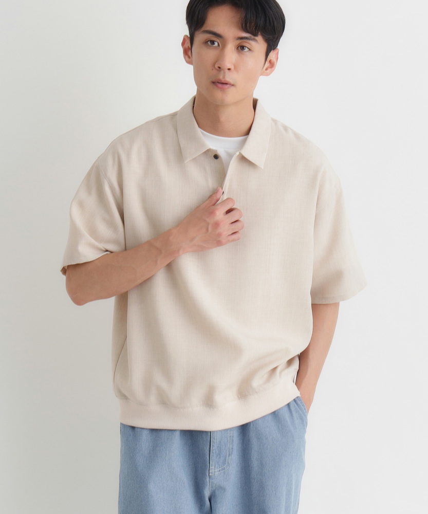 リネンライクポロシャツ