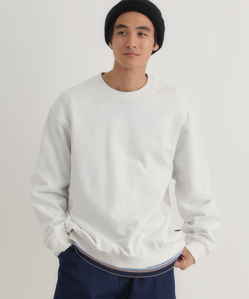 【マストBUYアイテム】オーバーサイズカラースウェットクルーネックプルオーバー（オーバーサイズ・BOXシルエット・大人のスウェット・裏毛・ベーシック）