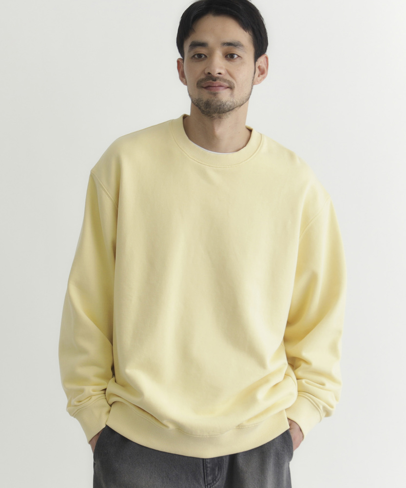  Training Crew クルーネックトレーナー ピグメント加工クルーネックトレーナー(S サックス): トップス｜Right