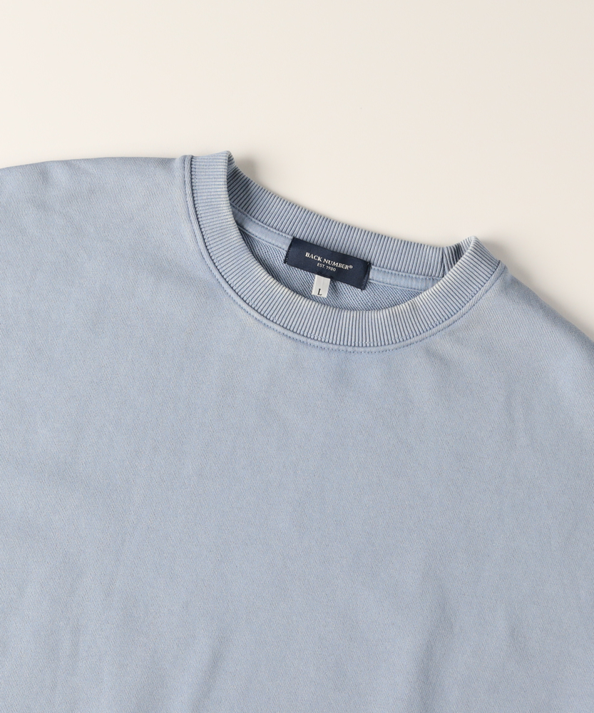 ピグメント加工クルーネックトレーナー(S サックス): トップス｜Right