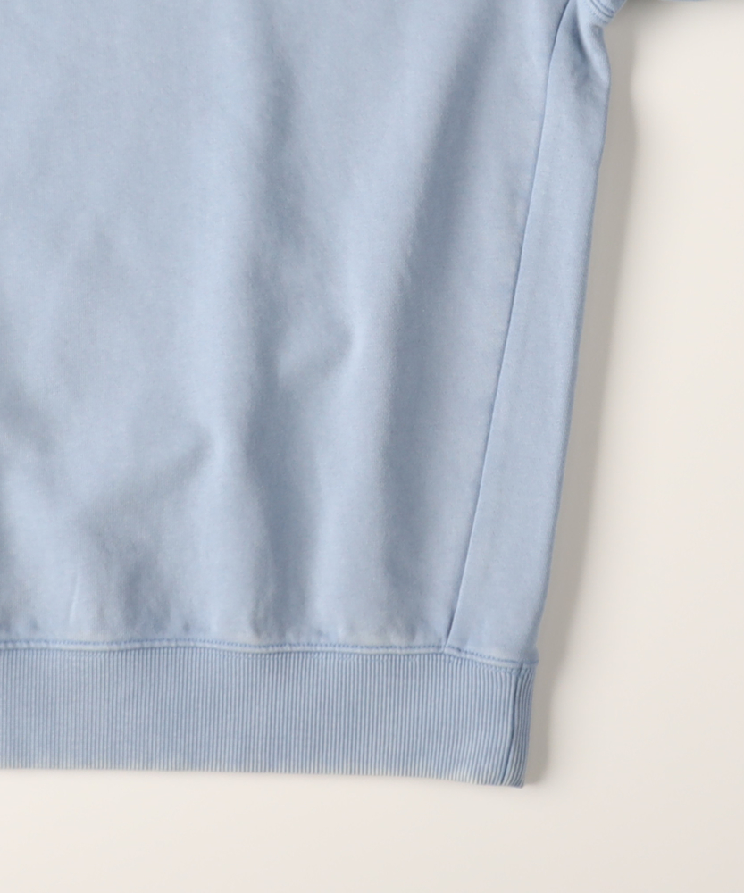 ピグメント加工クルーネックトレーナー(S サックス): トップス｜Right