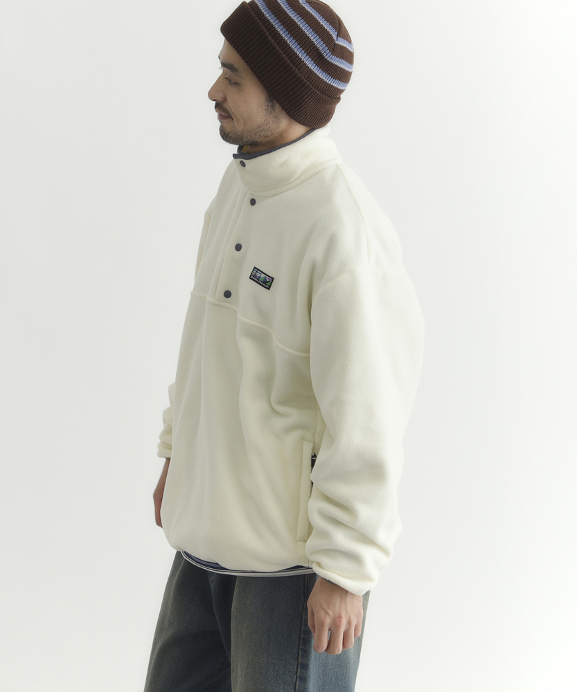 フリースハーフスナップロゴトレーナー(S オフシロ): トップス｜Right