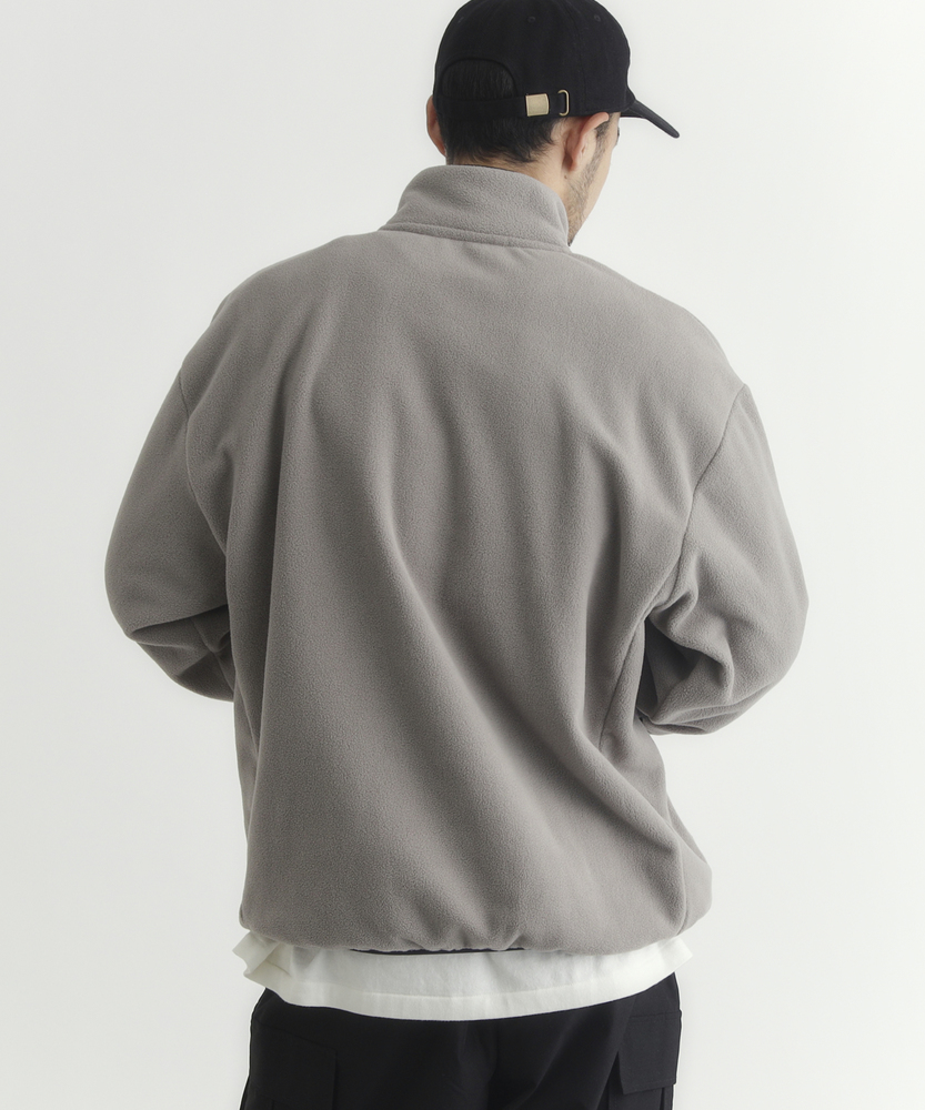 フリースハーフスナップロゴトレーナー(S オフシロ): トップス｜Right