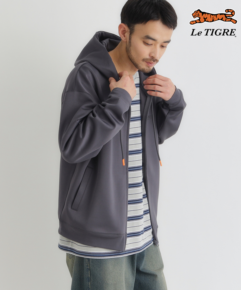 ダンボールロゴフルジップパーカー