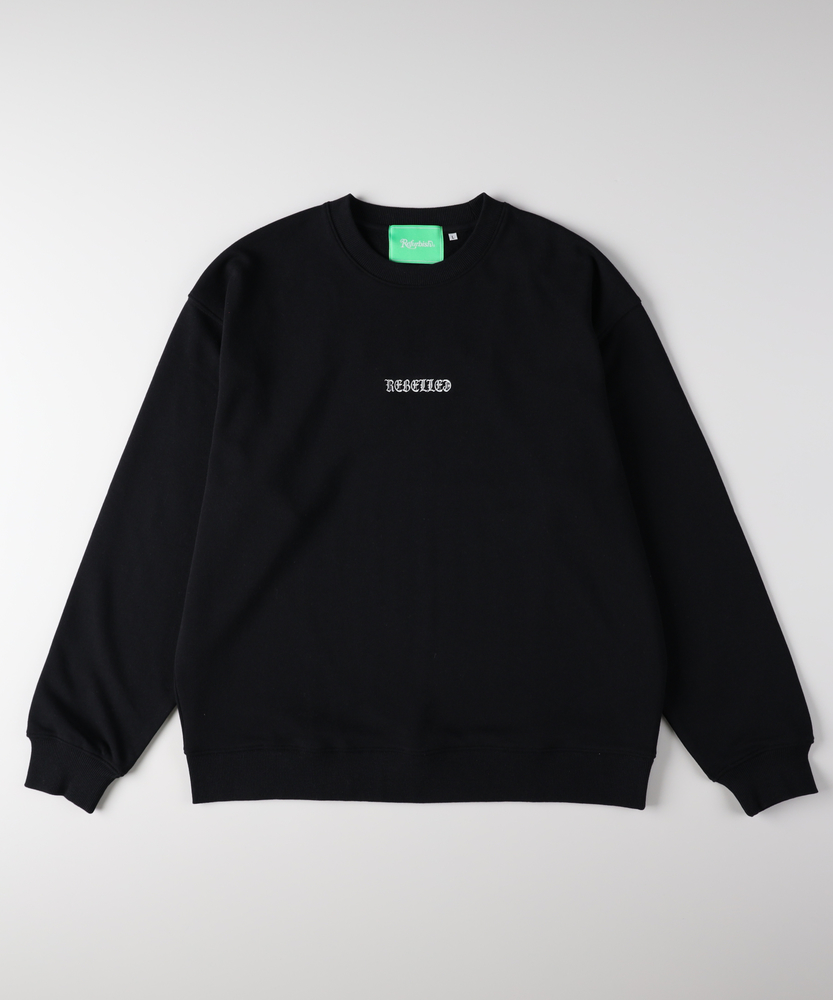 <カートにて10％off：WEB限定/12/8まで>バック発砲プリントスウェットプルオーバー