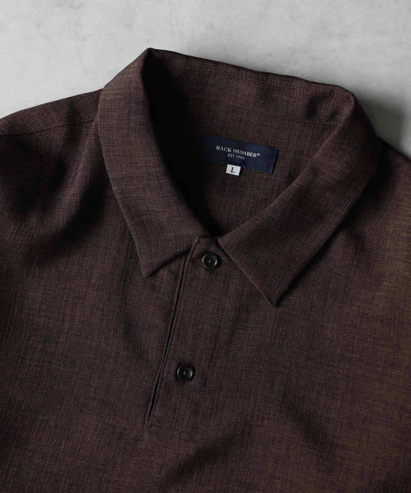 roku batoner シアーポロシャツ　shirt 6（ロク）の「＜6(ROKU)＞KNIT SHIRT/ポロシャツ（ポロシャツ