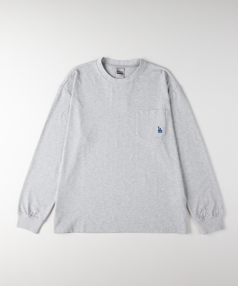 バックプリントロングスリーブTシャツ(M ブラウン): トップス