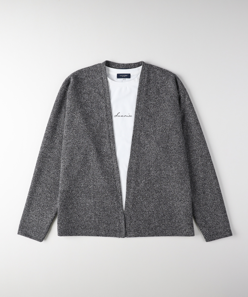 【melt the lady】シャギーカーディガン　グレー melt the lady ベーシックシャギーカーディガン