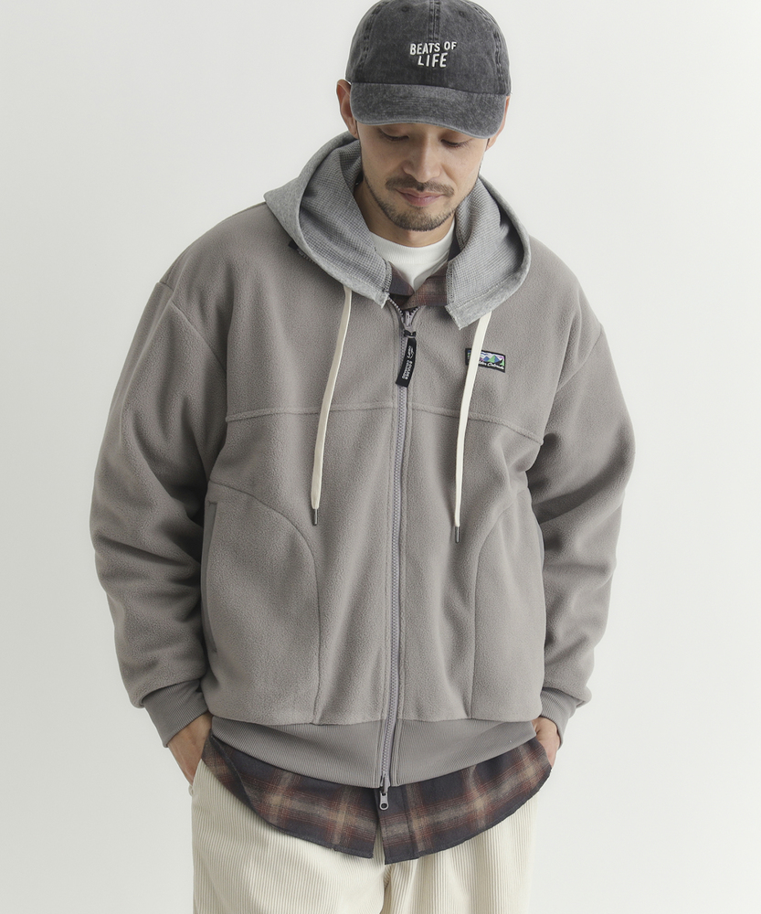 フリースフルジップロゴブルゾン(S オフシロ): ジャケット/アウター