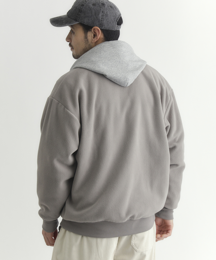 フリースフルジップロゴブルゾン(S オフシロ): ジャケット/アウター