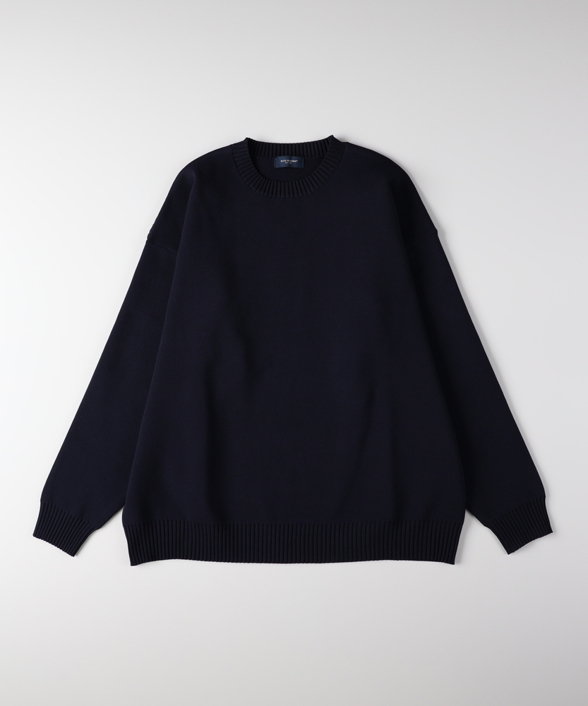 ウォッシャブルニットメランジクルーネックセーター