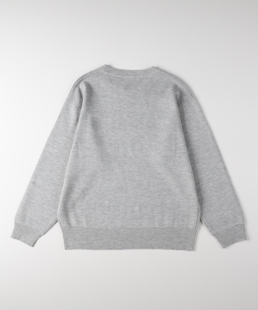 アクリルロゴクルーネックセーター(M ブラック): トップス｜Right-on