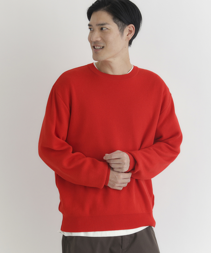 「日本製」クルーネックプルオーバー