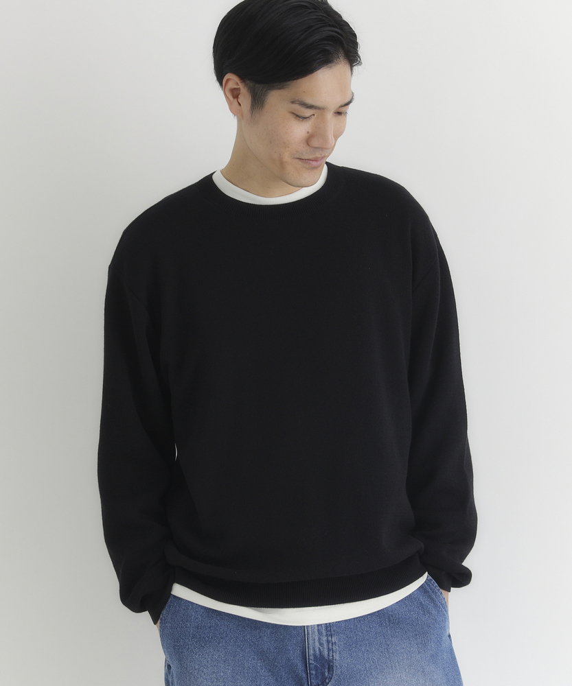 「日本製」クルーネックプルオーバー