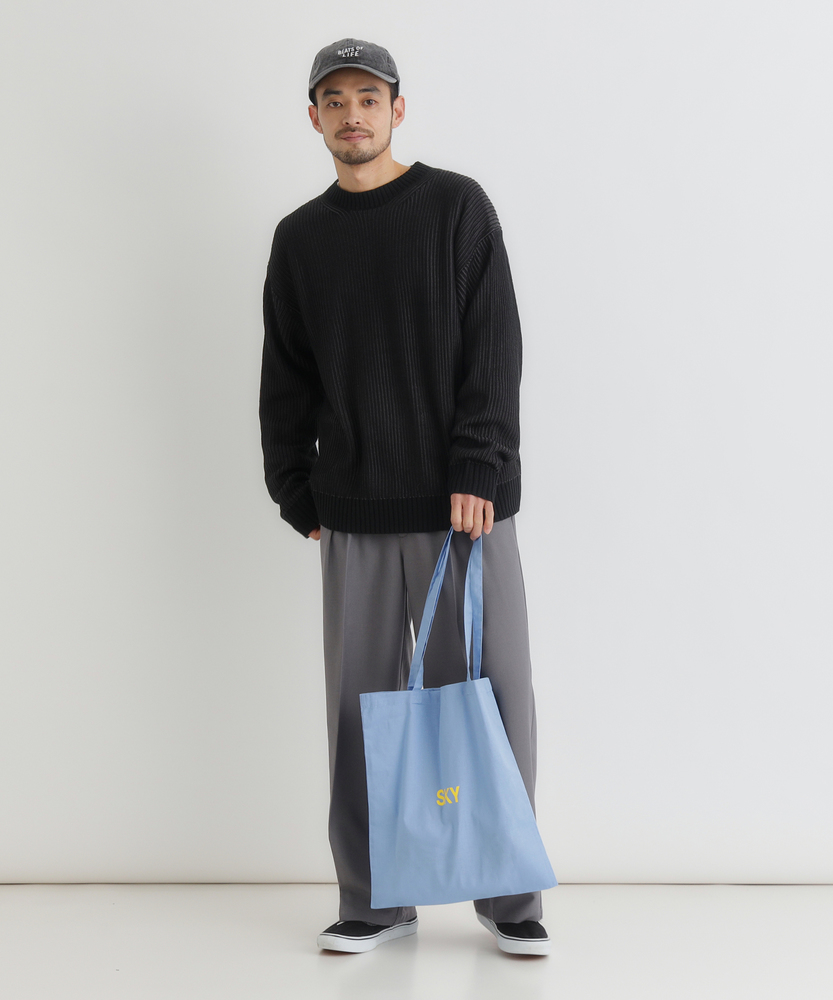 畔編みクルーネックセーター(S オリーブ): トップス｜Right-on公式